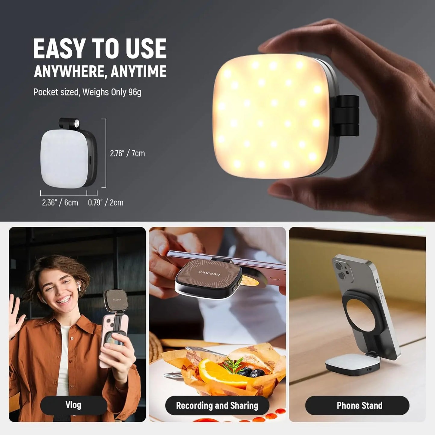 Mini Magnetic Selfie Light